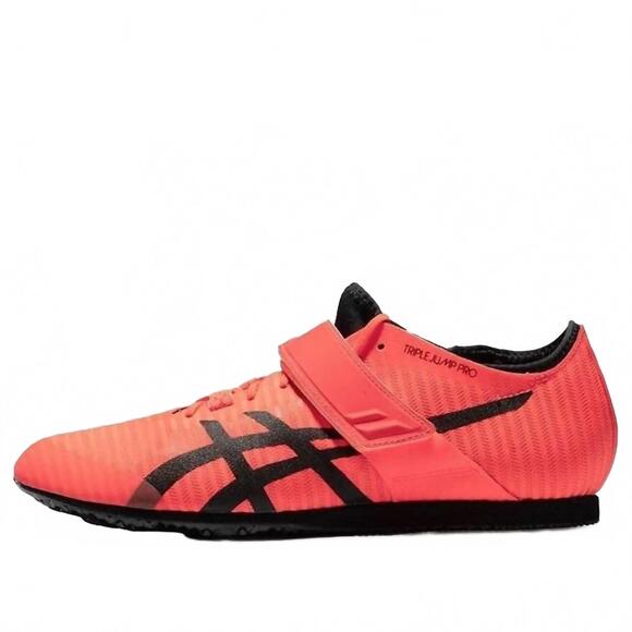 NEW ASICS men\'s triple jump pro 2 shoes in red/black main image 6